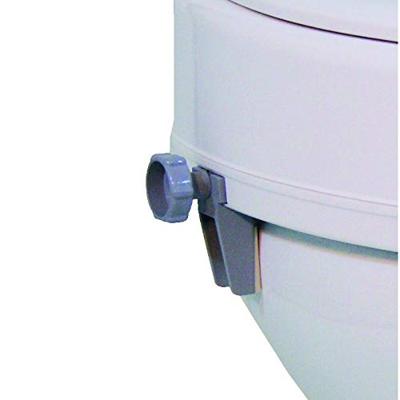 Toiletverhoger Ticco 2G 10 cm met Deksel | Drive | WC verhoger | WC verhoging | Met klemmen | Wit | 523400000
