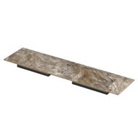 INK Post Wastafel keramische slab envelop bak dubbel zonder kraangaten 180x45x1 Earth glossy - thumbnail