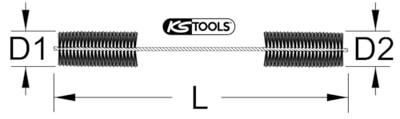 KS Tools 150.1762 Flexibele reinigingsborstel