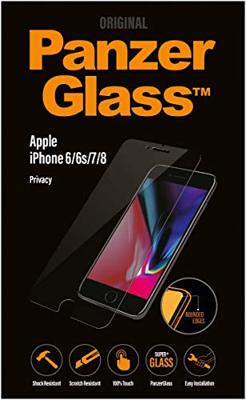 Pantserglas displaybescherming, Privacy displaybeschermglas, Apple iPhone 7, helder