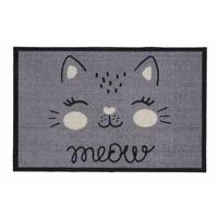 MD Entree - Schoonloopmat - Impression Meow Grey - 40 x 60 cm - thumbnail