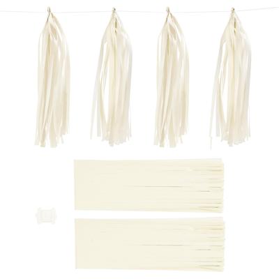 Creativ Company Tassels, afm 12x35 cm, 14 gr, off-white, 12 stuk/ 1 doos