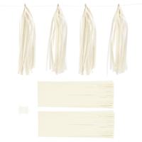 Creativ Company Tassels, afm 12x35 cm, 14 gr, off-white, 12 stuk/ 1 doos - thumbnail