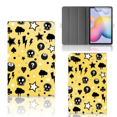 Tablettasje Samsung Galaxy Tab S6 Lite | S6 Lite (2022) Punk Geel Tablettasje Samsung Galaxy Tab S6 Lite | S6 Lite (2022) Punk Geel