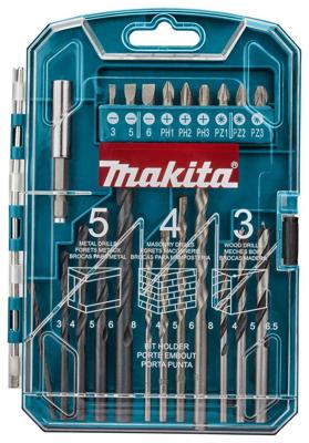 Makita Accessoires Boor-/schroefbitset 22-delig - P-44002 - P-44002 Makita Accessoires Boor-/schroefbitset 22-delig - P-44002 - P-44002