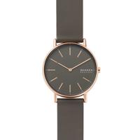 Horlogeband Skagen SKW2794 Leder Antracietgrijs 18mm - thumbnail