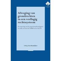 Afweging van grondrechten in een veellagig rechtssysteem - Marina den Houdijker - Paperback (9789058508805) - thumbnail