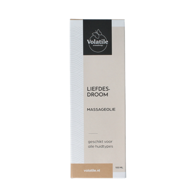 Massageolie liefdesdroom glas met pomp 100 Milliliter