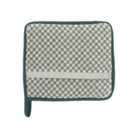 Bunzlau Castle Bunzlau Castle Small Check pannenlap 23x19 Dark Green - thumbnail