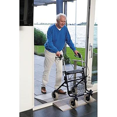 Drempelhulp modulair systeem | 2 Laags - 84 x 33 x 4 cm | Voor rollator en rolstoel | Drempelhulpen | Oprijplaten | SecuCare | PR30331 - thumbnail