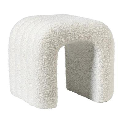 Poef Naomi - wit - 41x42x30 cm Poef Naomi - wit - 41x42x30 cm