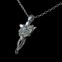 Lord of the Rings Replica 1/1 Pendant & Chain Evenstar (Sterling Silver) - thumbnail