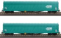 Märklin 47164 H0 set van 2 schuifplanwagens van de NMBS - thumbnail