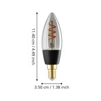 EGLO Ledlamp e14 kaars connect.z - 150lm - dimbaar - 2000k - smoke (c35) - thumbnail