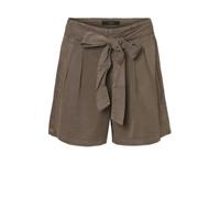 VERO MODA CURVE high waist wide leg korte broek VMMIA bruin - thumbnail