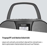 TechniSat DIGITRADIO 1990 Radio/CD-speler DAB+, VHF (FM) AUX, Bluetooth, CD, USB Acculaadfunctie, Wekfunctie Zwart - thumbnail