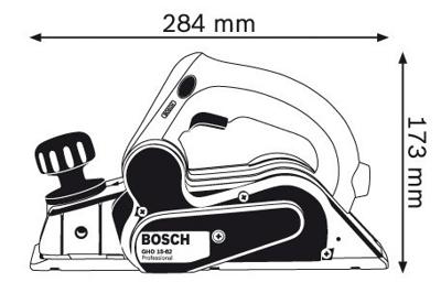 Bosch GHO 15-82 Professional Blauw, Zilver 16000 RPM 600 W