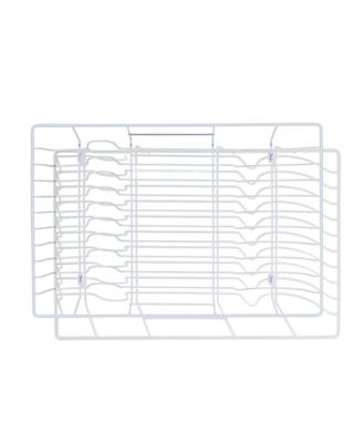 HEMA Afdruiprek 30x45x10.5cm metaal wit
