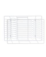 HEMA Afdruiprek 30x45x10.5cm metaal wit - thumbnail