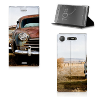 Sony Xperia XZ1 Stand Case Vintage Auto - thumbnail