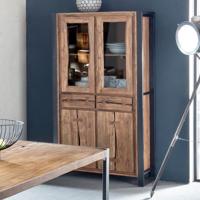 Artistiq Vitrinekast 'Live Edge' 90cm breed - thumbnail