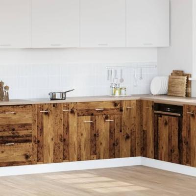 Onderkast met lade 60x46x81,5 cm bewerkt hout oud houtkleurig Onderkast met lade 60x46x81,5 cm bewerkt hout oud houtkleurig