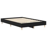 Bedframe Zwart eiken 140 x 190 cm Bewerkt hout - thumbnail