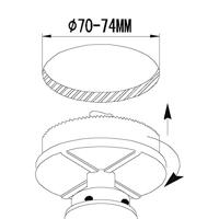 Eglo Led plafondspotPineda Square 6w - 3000K - 8,4cm nikkel - 95843 - thumbnail