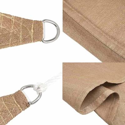VidaXL Zonnezeil 160 g/m² 5x5x6 m hdpe taupe