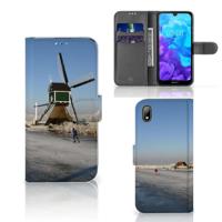 Huawei Y5 (2019) | Flip Cover | Schaatsers - thumbnail