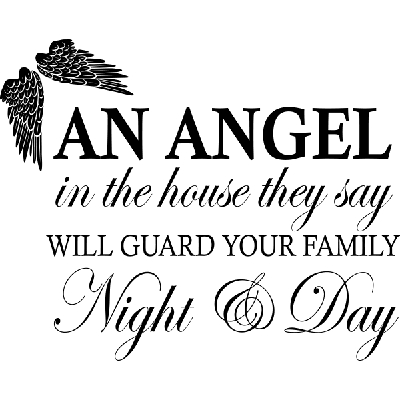 An angel - Muursticker An angel - Muursticker
