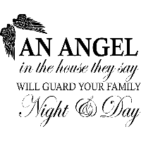 An angel - Muursticker - thumbnail