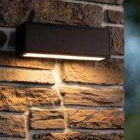 Lucide SUTTON - Wandlamp - Zonne-energie - LED Dimb. - 1x2W 2850K/3150K - IP54 - Beweging & dag/nacht sensor - Zwart - thumbnail