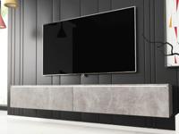 TV-meubel DUBAI 2 klapdeuren 180 cm beton met verlichting - thumbnail