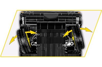 COBI Opel Rekord C "Schwarze Witwe" Constructiespeelgoed COBI Opel Rekord C "Schwarze Witwe" Constructiespeelgoed