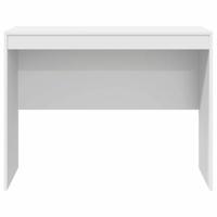 Bureau Wit 100 x 50 x 76 cm Bewerkt hout - thumbnail