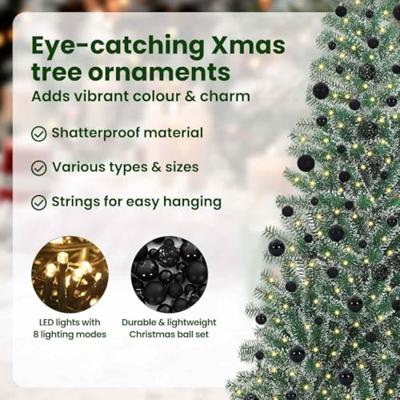 VidaXL Kunstmatige kerstboom sneeuw gevlochten met led licht 210 cm