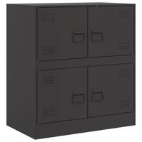 Dressoir 67x39x73 cm staal zwart - thumbnail
