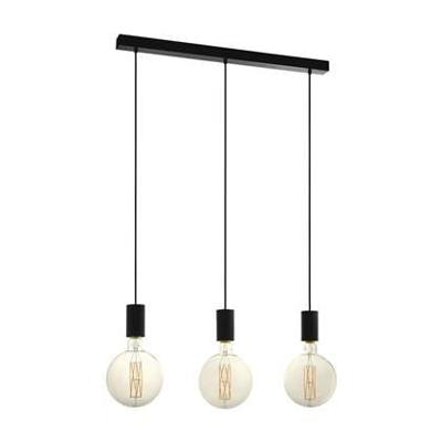 Eglo Hanglamp Pozueta black E27 3x 40Wtt
