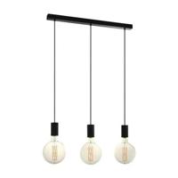 Eglo Hanglamp Pozueta black E27 3x 40Wtt - thumbnail