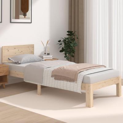 Bedframe massief hout 75x190 cm Small Single Bedframe massief hout 75x190 cm Small Single