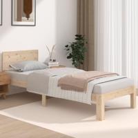 Bedframe massief hout 75x190 cm Small Single - thumbnail