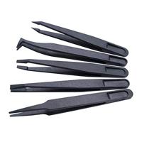 Quadrios 1903EC095 Pincet ESD 5-delig Plat-breed, Plat, gebogen, Afgerond - thumbnail