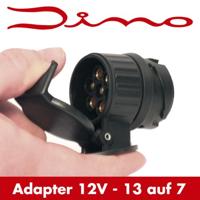 DINO 130007 Aanhangeradapter [Stekkerdoos, 13-polig - Stekker, 7-polig] ABS kunststof - thumbnail