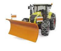 Bruder Claas Axion 950 met sneeuwkettingen + sneeuwschuif (1:16) - thumbnail