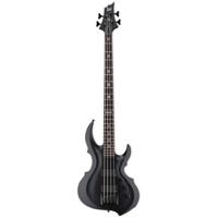 ESP LTD TA-604 FRX Black Satin Tom Araya Signature elektrische basgitaar met koffer - thumbnail