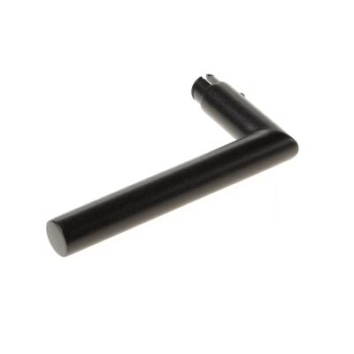 Intersteel Gatdeel deurkruk Jura Hoek 90° - RVS/mat zwart