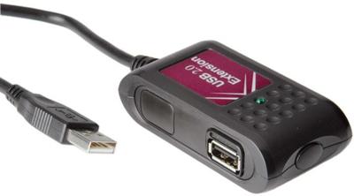 VALUE USB 2.0 verlenging, 2 voudig, zwart, 5 m