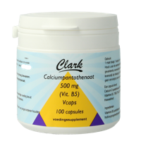 Clark Vitamine B5 pantotheenzuur 500mg 100 Vegetarische capsules - thumbnail