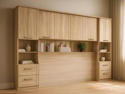 Brugkast RIGA 140 cm sonoma met achtergrond plank